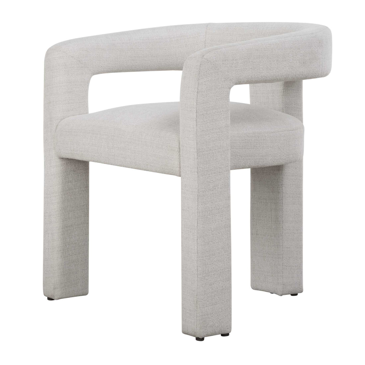 White Three-Legged Dining Chair | Oroa.com