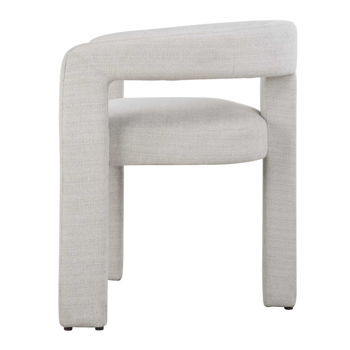 White Three-Legged Dining Chair | Oroa.com