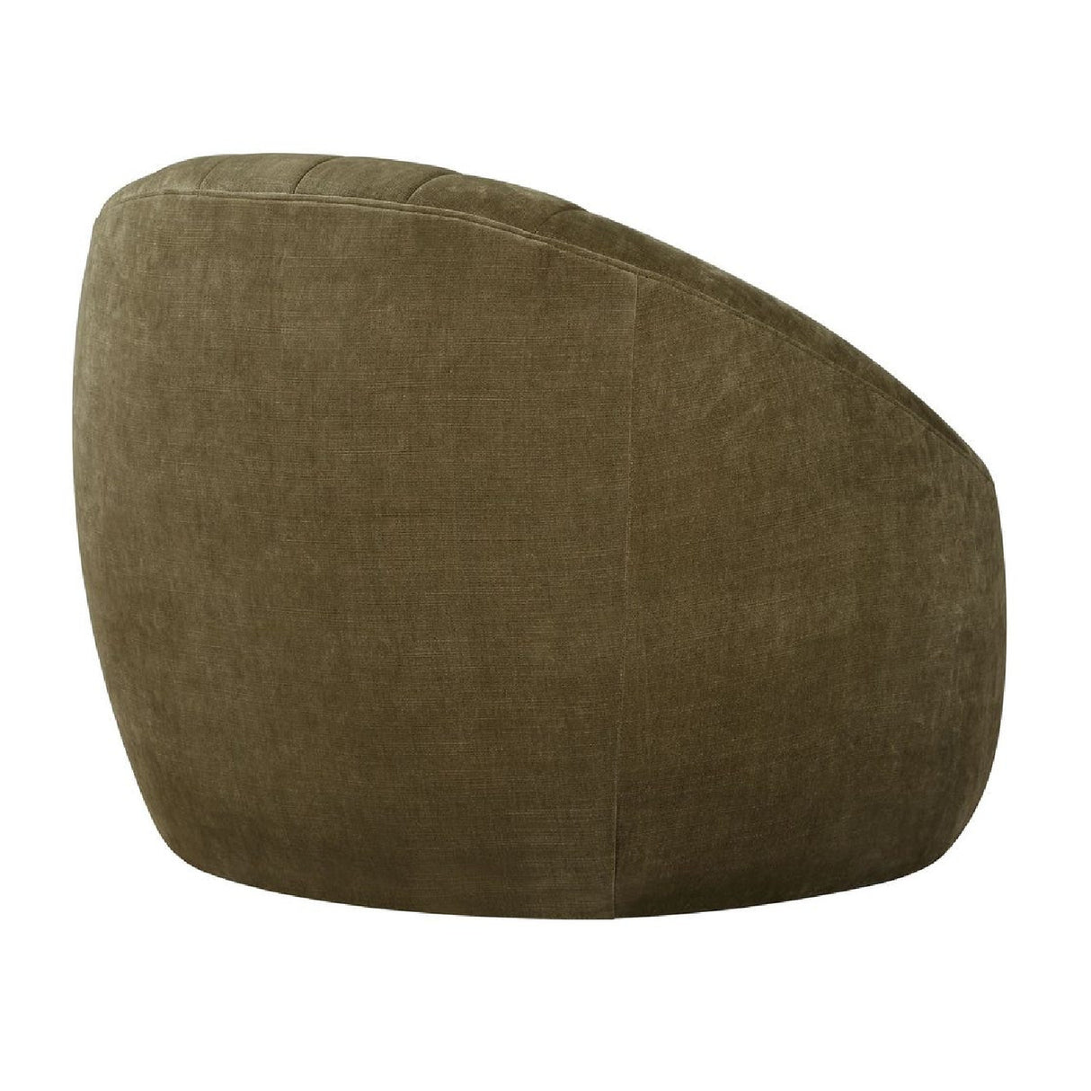 Green Chambray Channeled Swivel Chair | Oroa.com