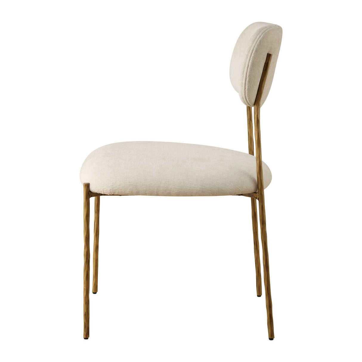 White Floating-Back Dining Chairs (2) | Oroa.com