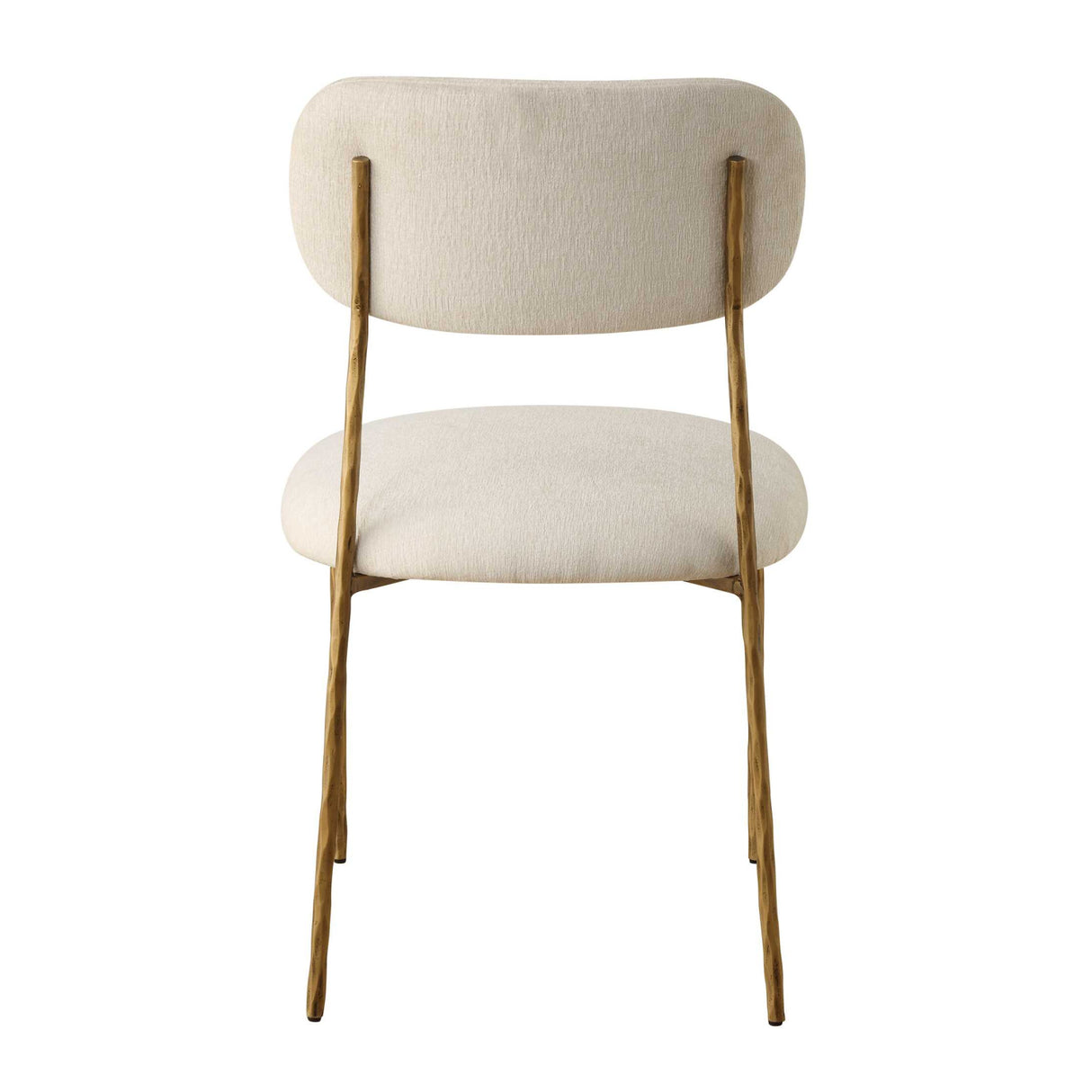 White Floating-Back Dining Chairs (2) | Oroa.com