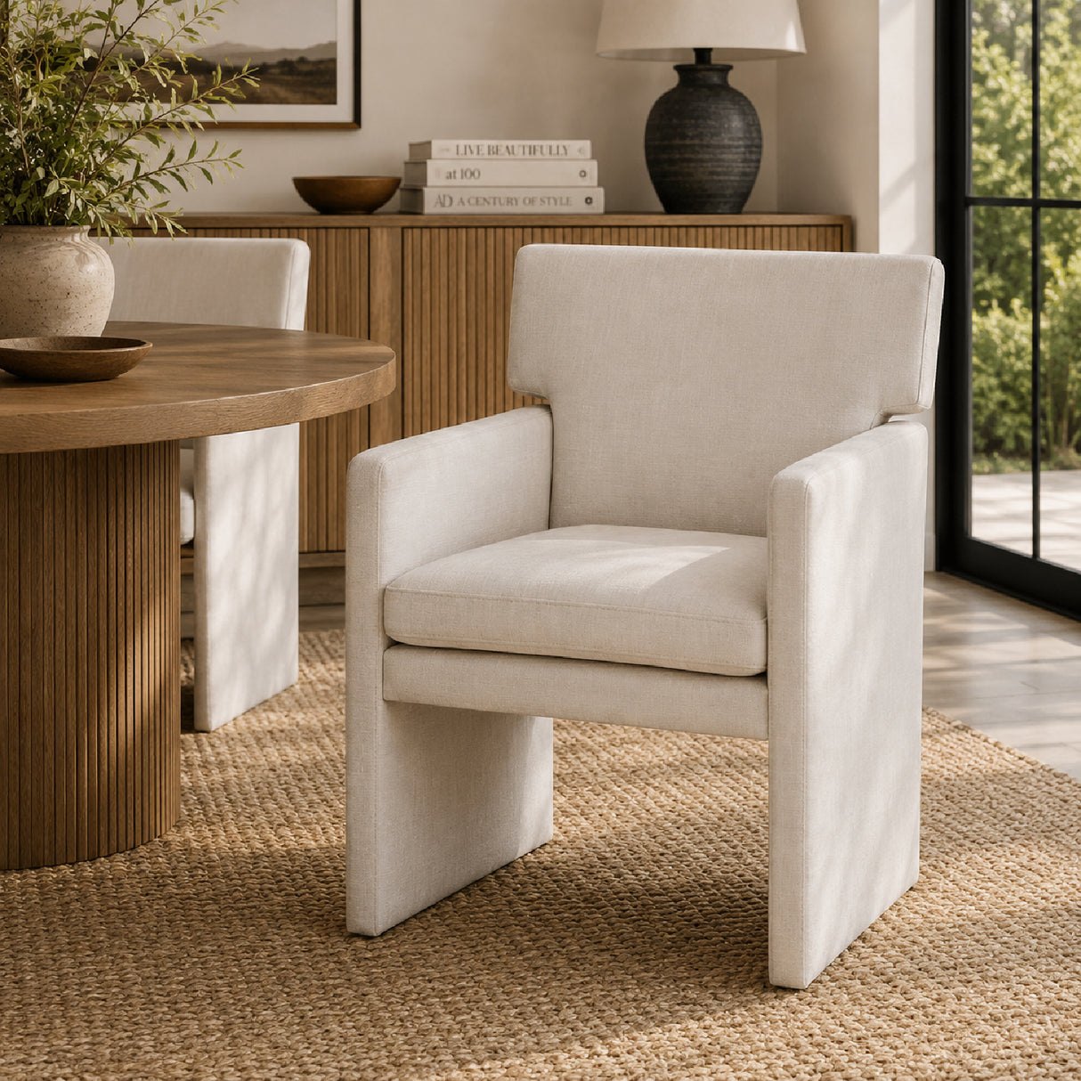 White Velvet Dining Chair | Oroa.com