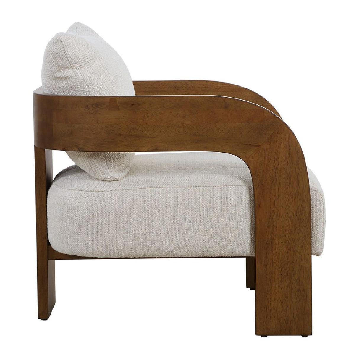 Solid Oak T-Back Accent Chair | Oroa.com
