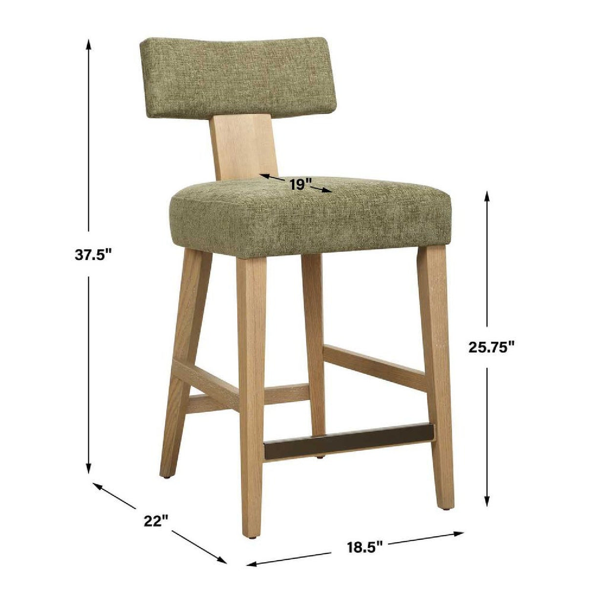 T-Shaped Back Counter Stool | Oroa.com