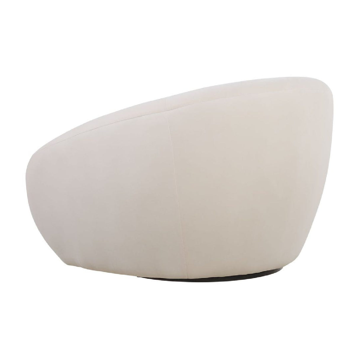 Curved-Back Velvet Swivel Chair | Oroa.com