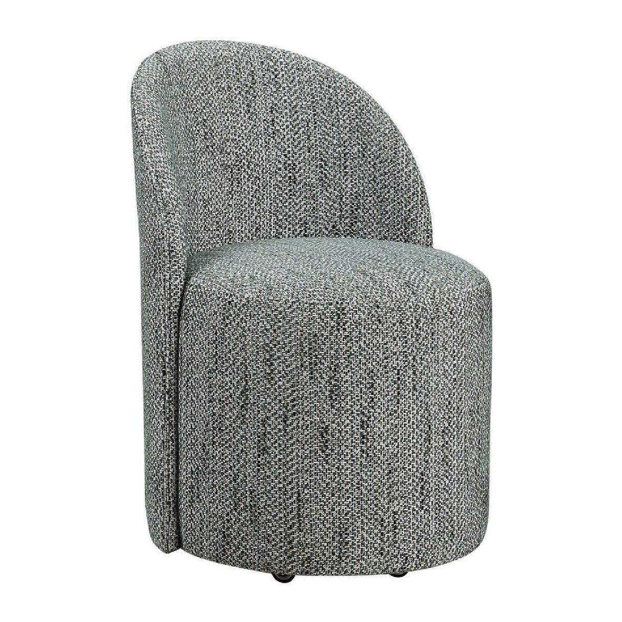 Chenille Caster Swivel Dining Chair | Oroa.com
