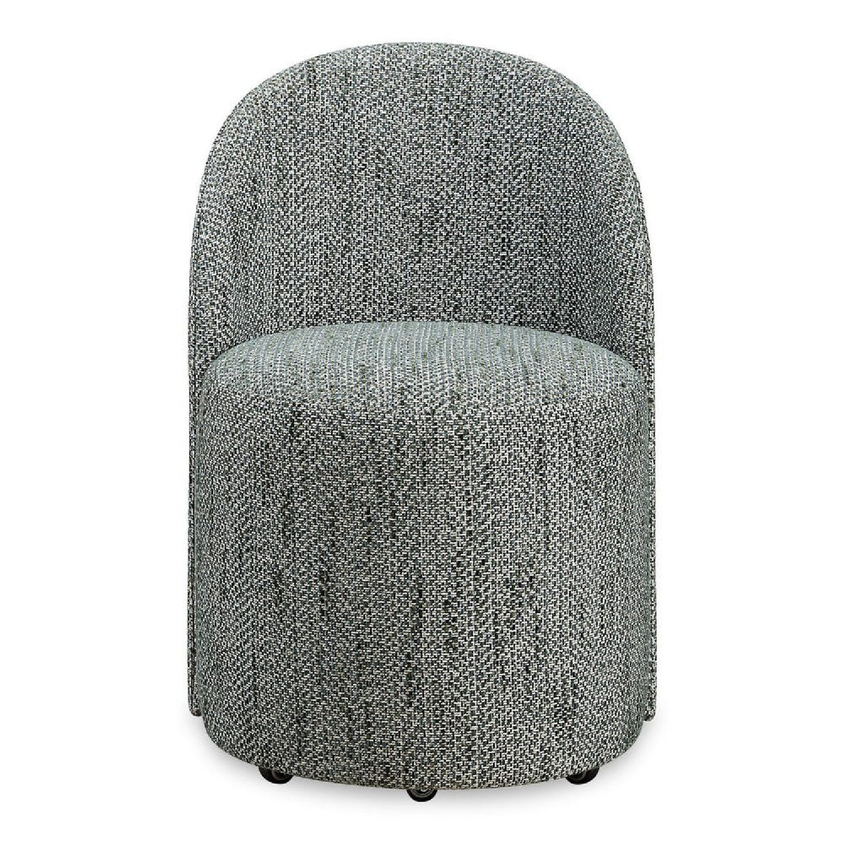 Chenille Caster Swivel Dining Chair | Oroa.com