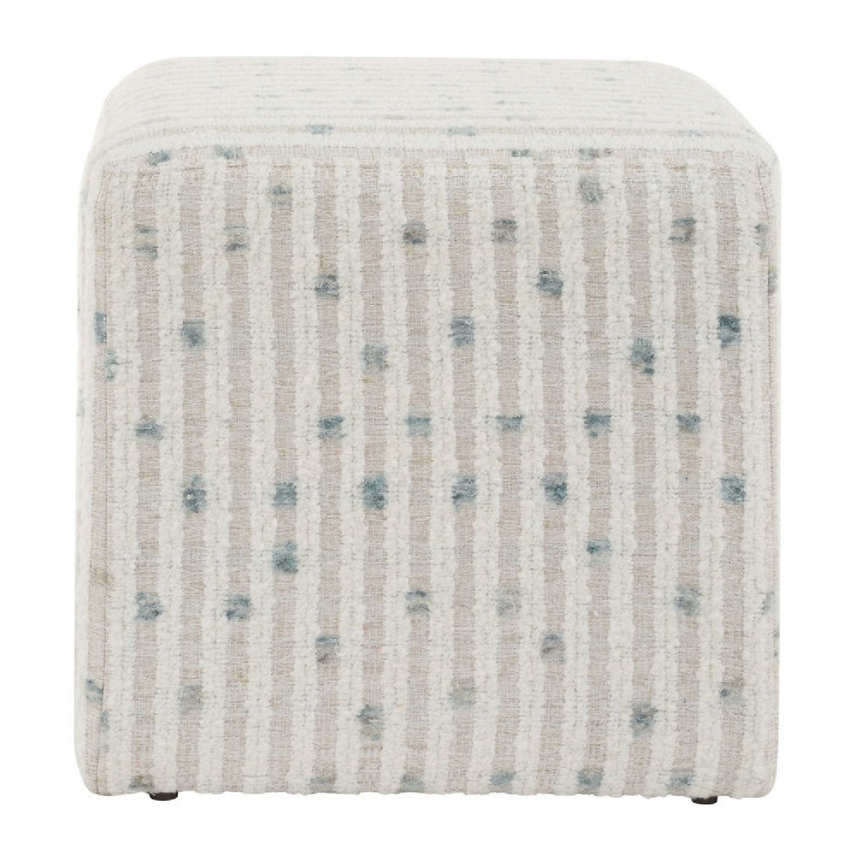 Chenille Cube Ottoman | Oroa.com