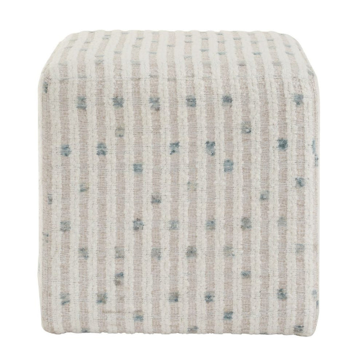 Chenille Cube Ottoman | Oroa.com