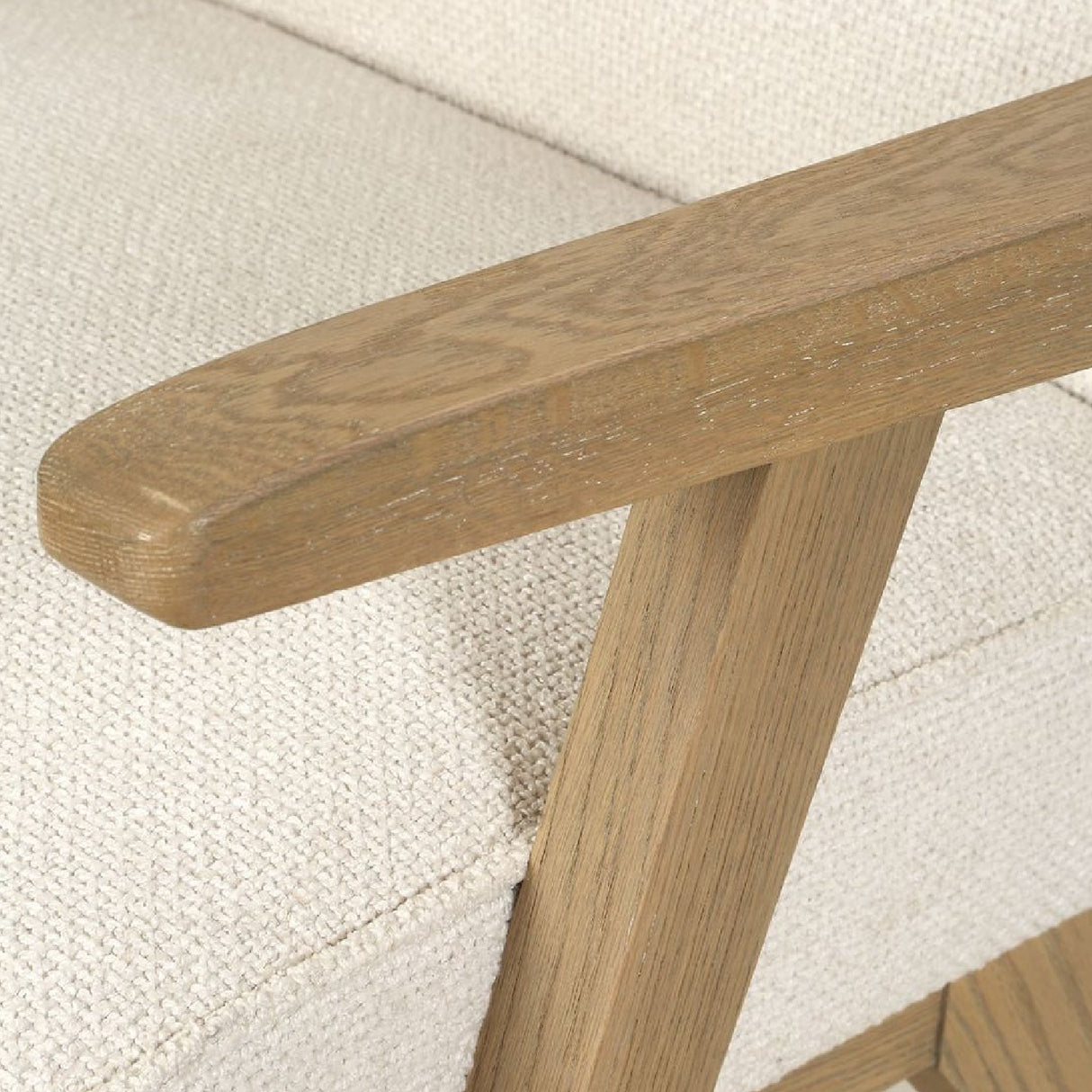 Oak Framed Padded Dining Chair | Oroa.com