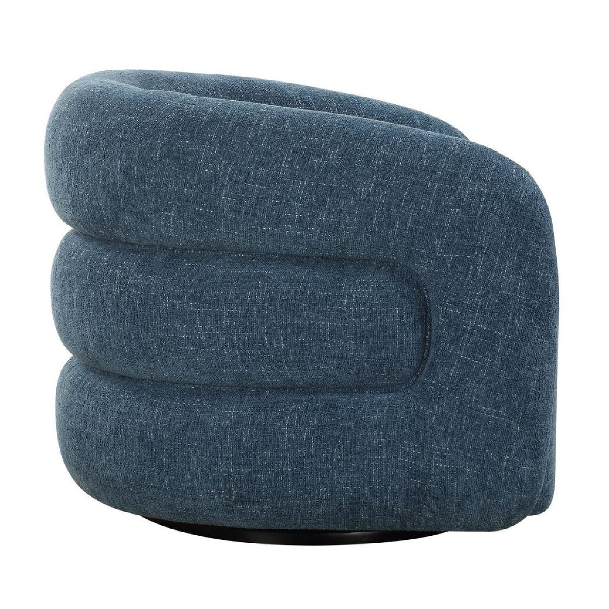 Blue Chenille Swivel Chair | Oroa.com