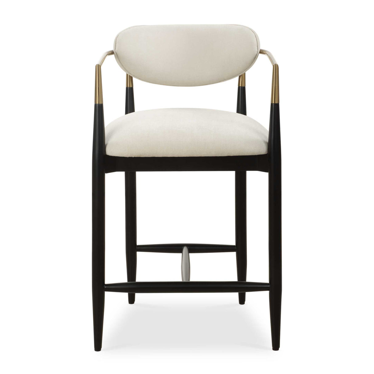 Modern European furniture - White Velvet Counter Stool - www.oroa.com | Oroa.com