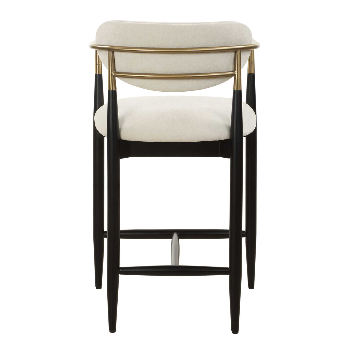Modern European furniture - White Velvet Counter Stool - www.oroa.com | Oroa.com