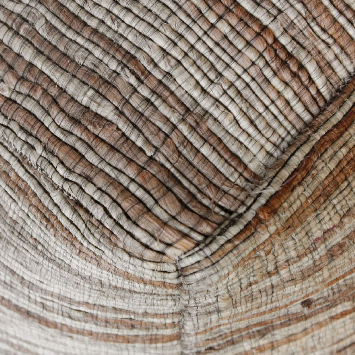 Natural Hemp Fibers Pouf | Oroa.com