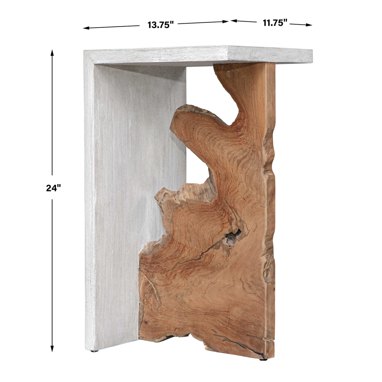 Two-Toned Teak Accent Table | Oroa.com