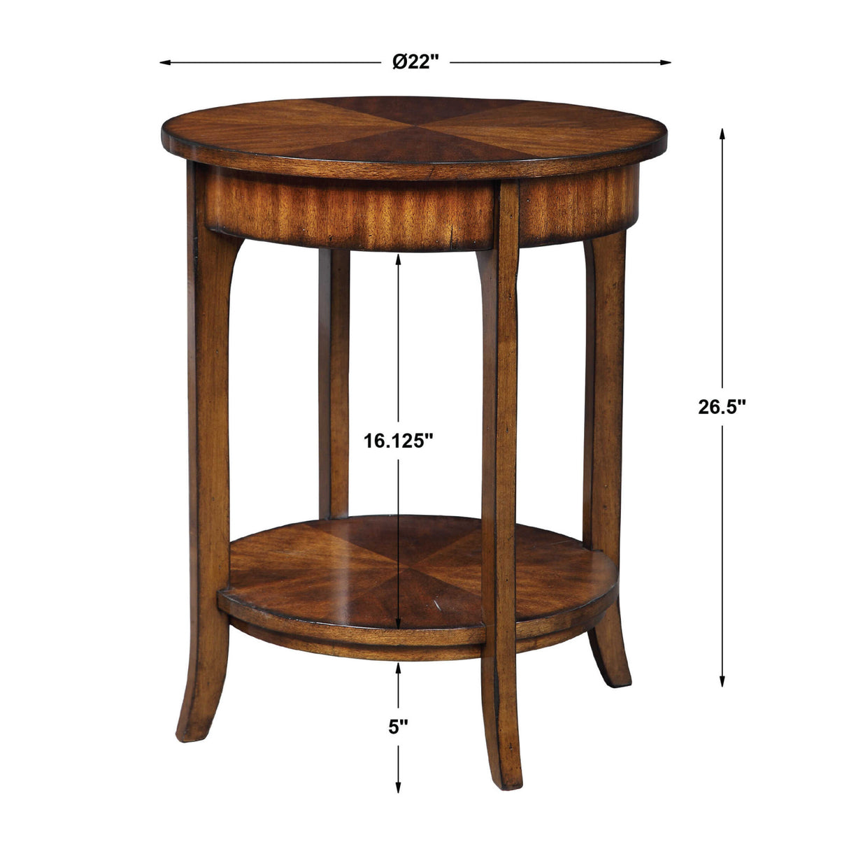 Rustic Primavera Veneer Lamp Table | Oroa.com