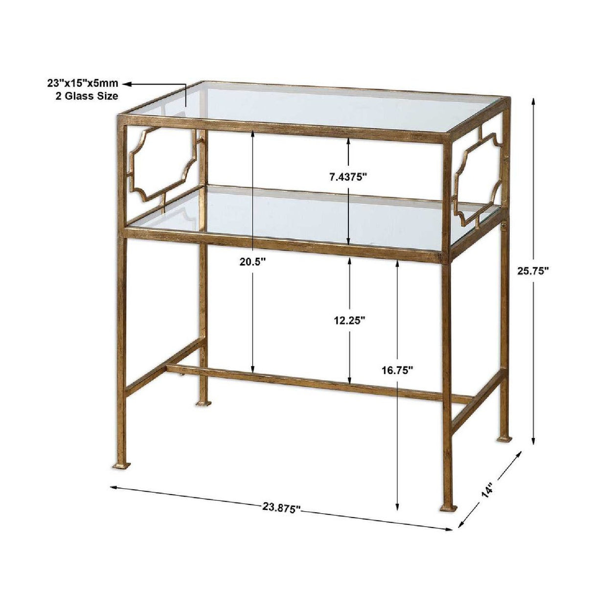 Gold Framed Side Table | Oroa.com