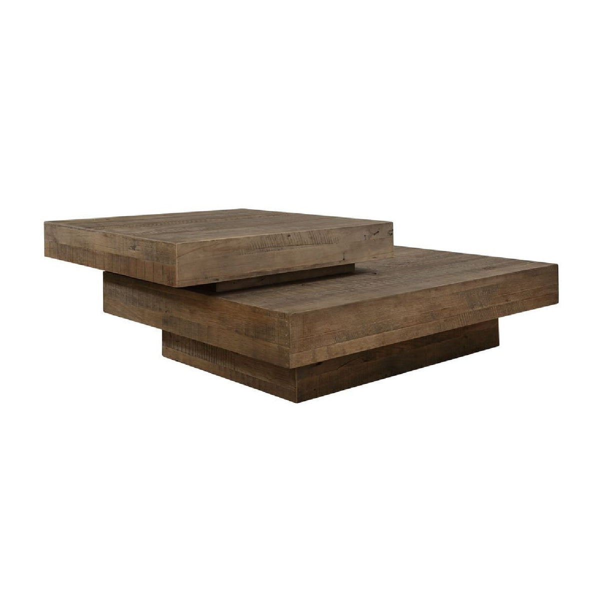 2-Layer Natural Oak Coffee Table | Oroa.com