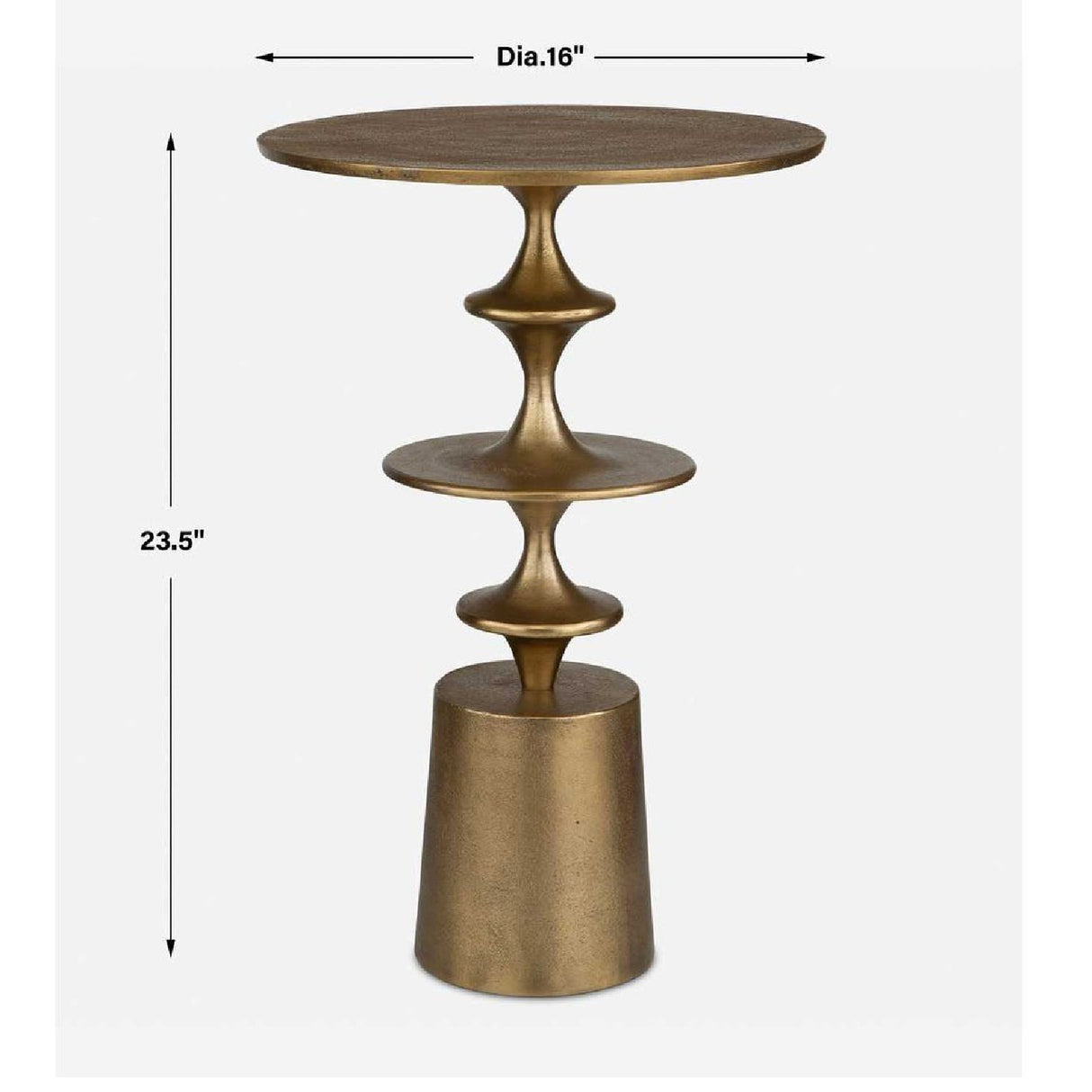 Antique Brass Accent Table | Oroa.com
