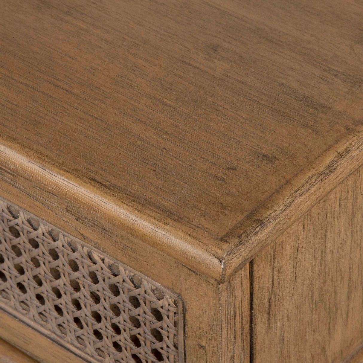 2-Drawer Cane Console Table | Oroa.com