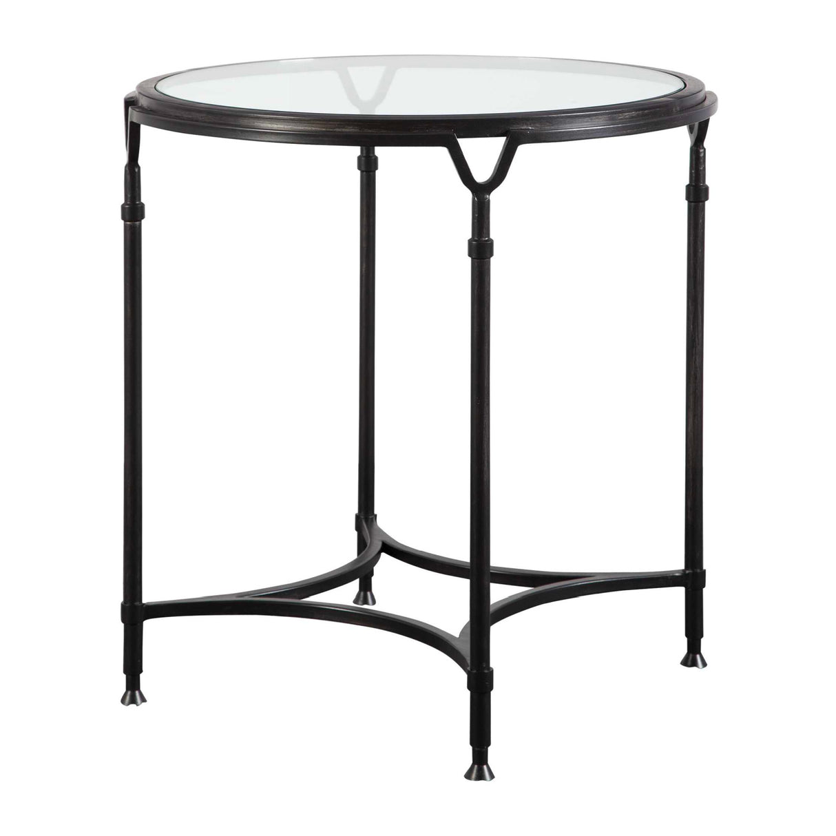 Black Steel Framed Side Table | Oroa.com