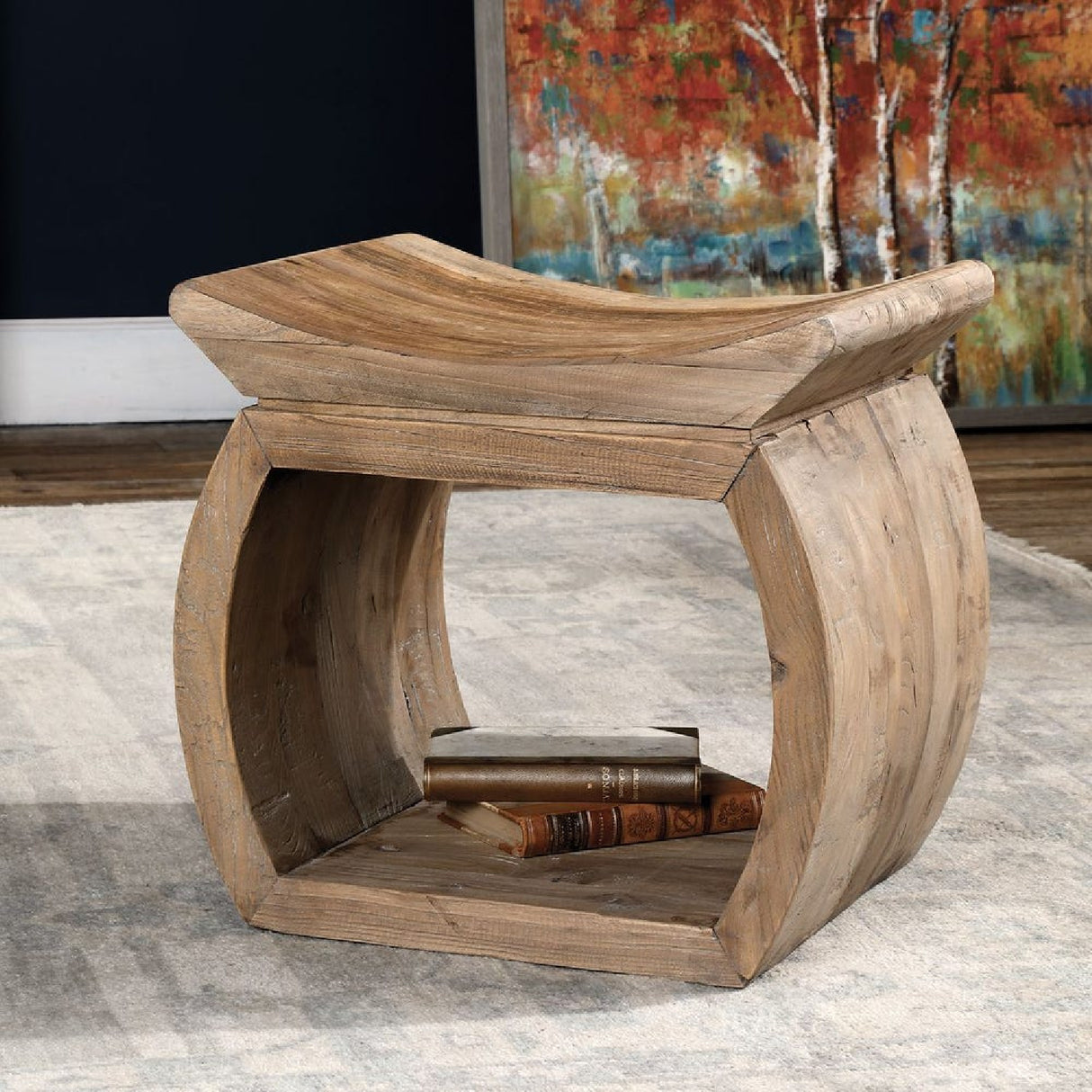Elm Wood Accent Bench | Oroa.com