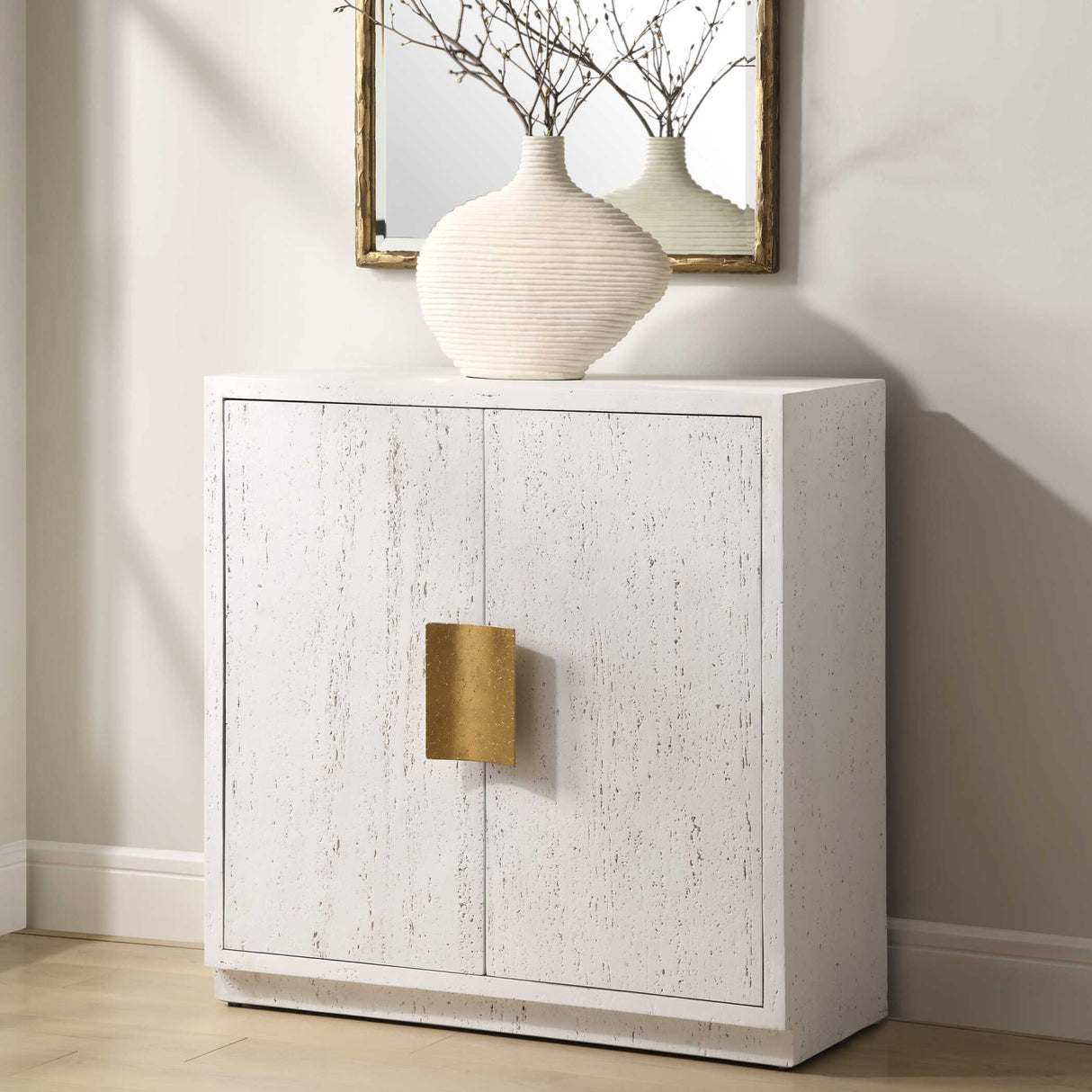White 2-Door Cabinet | Oroa.com