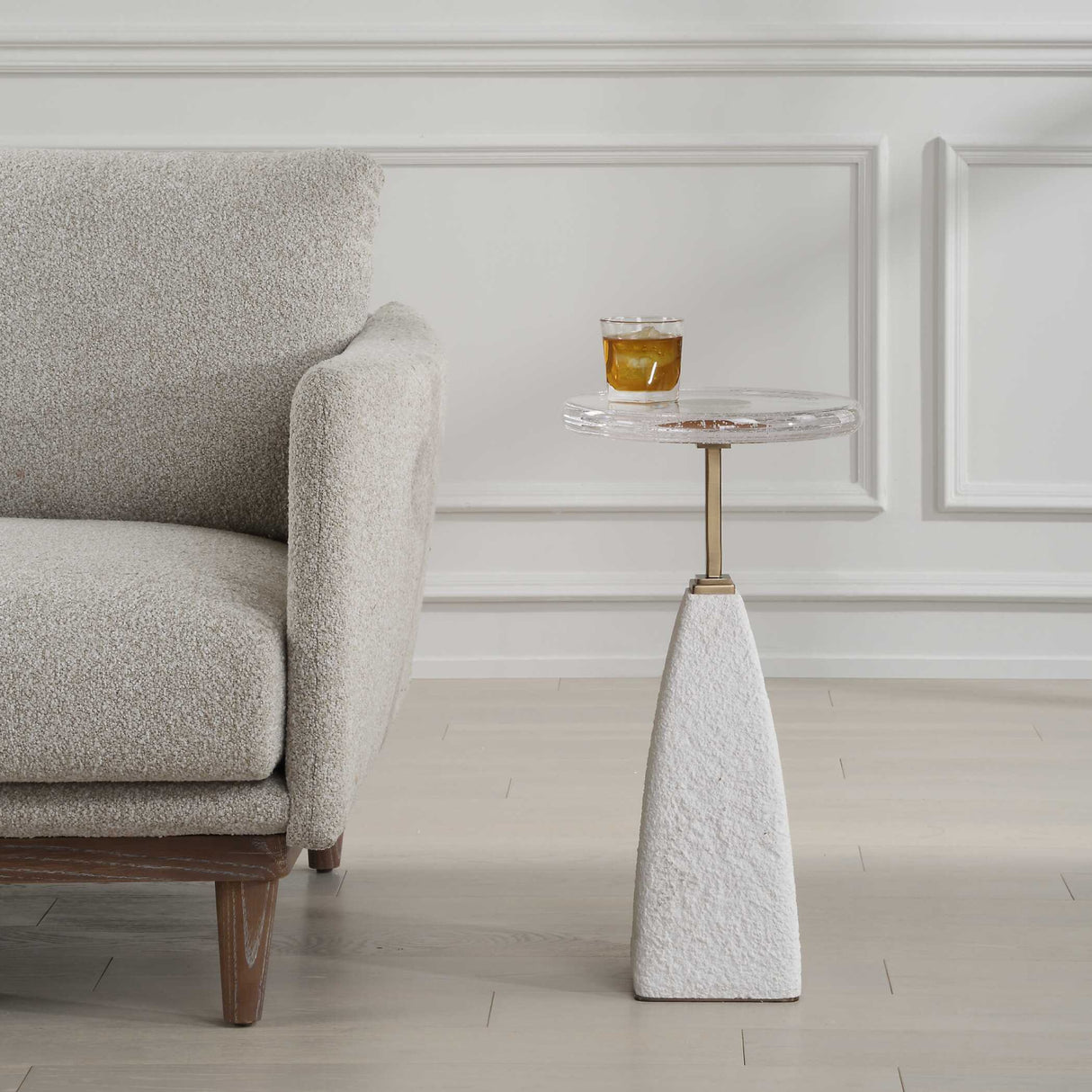 Seeded Glass Drink Table | Oroa.com