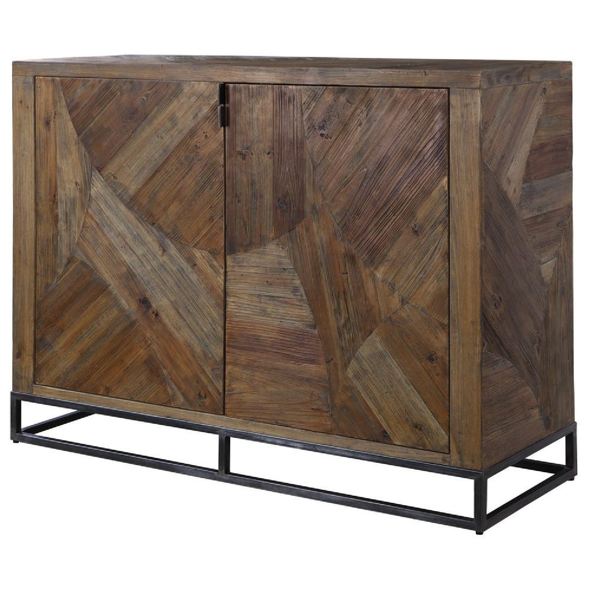 2-Door Marquetry Wooden Cabinet | Oroa.com