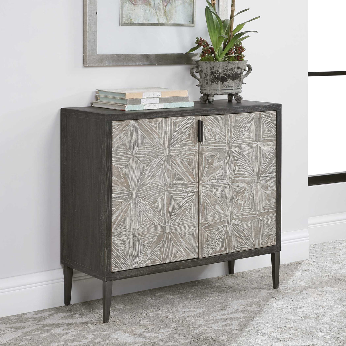 Oak Mosaic 2-Door Cabinet | Oroa.com