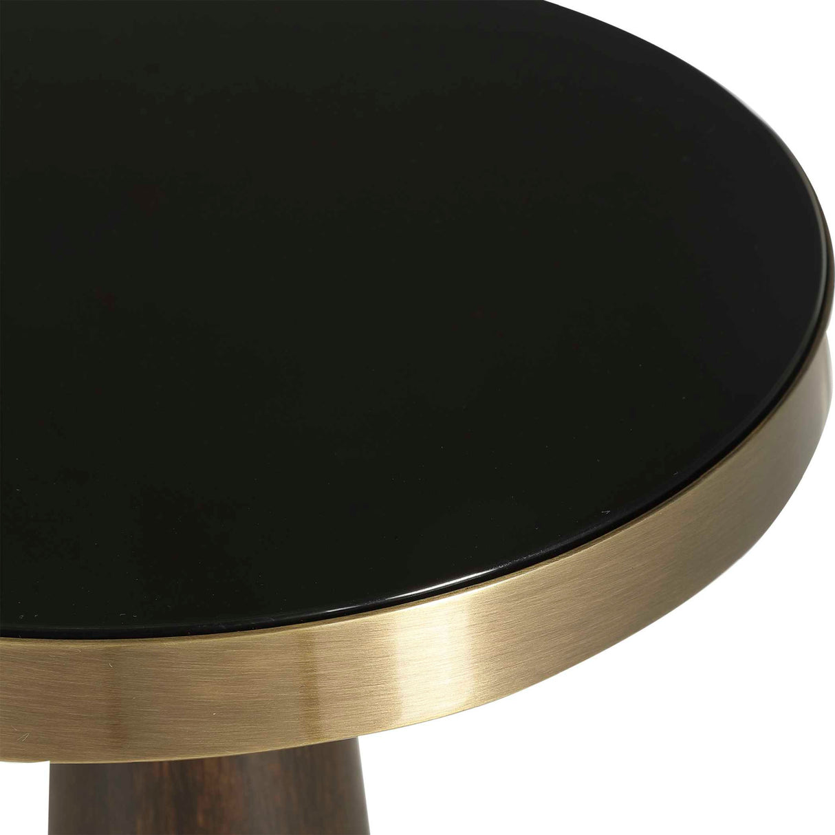 Black Glass Accent Table | Oroa.com