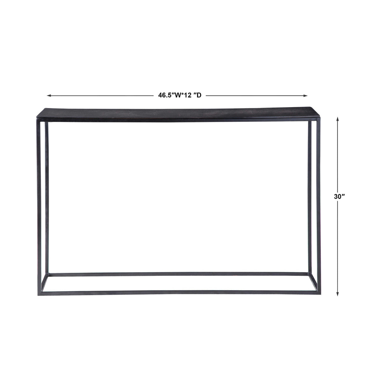 Black Iron Industrial Console Table | Oroa.com