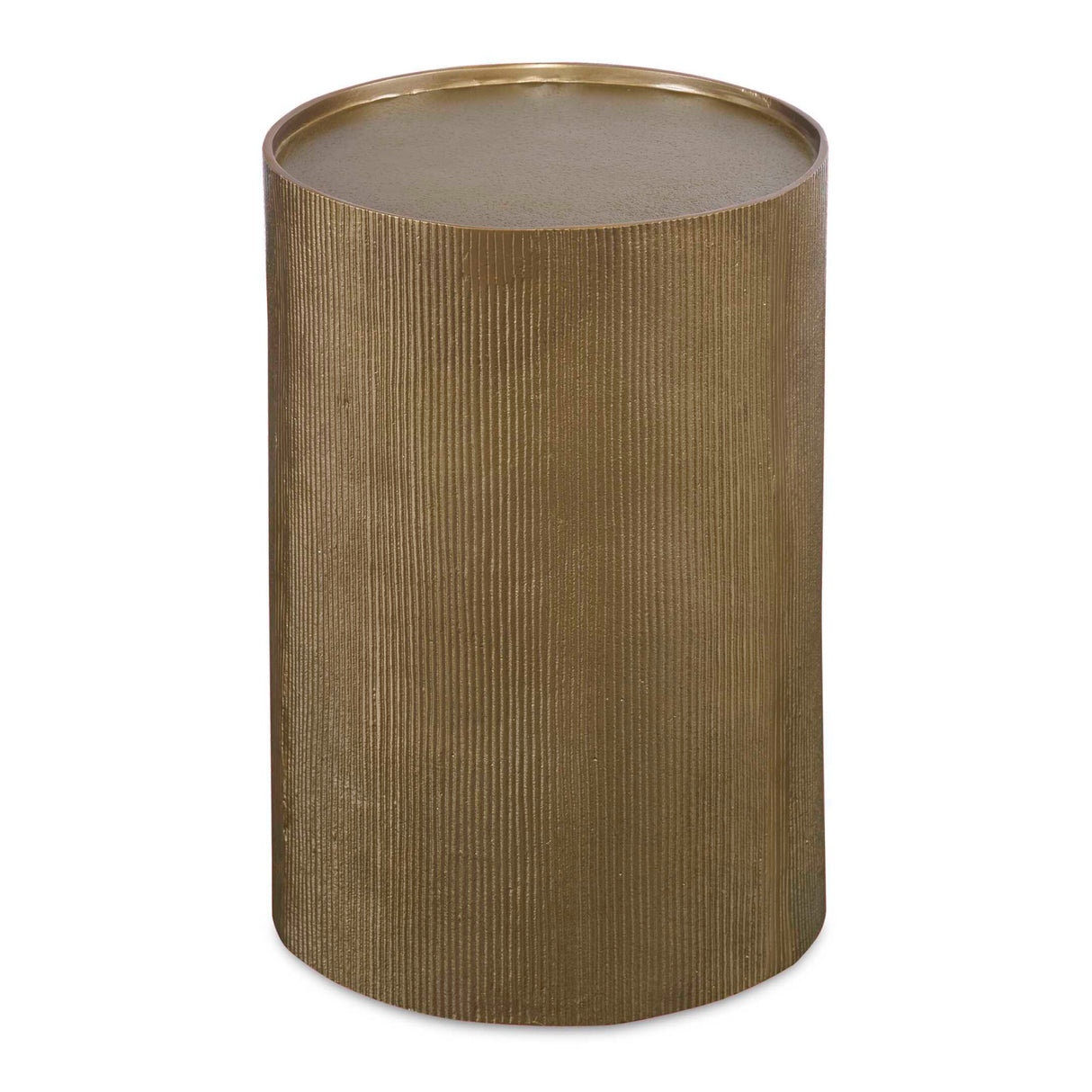 Reeded Gold Accent Table | Oroa.com