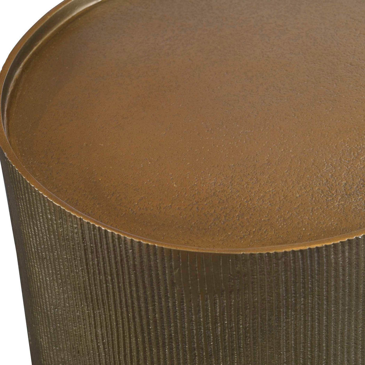 Reeded Gold Accent Table | Oroa.com