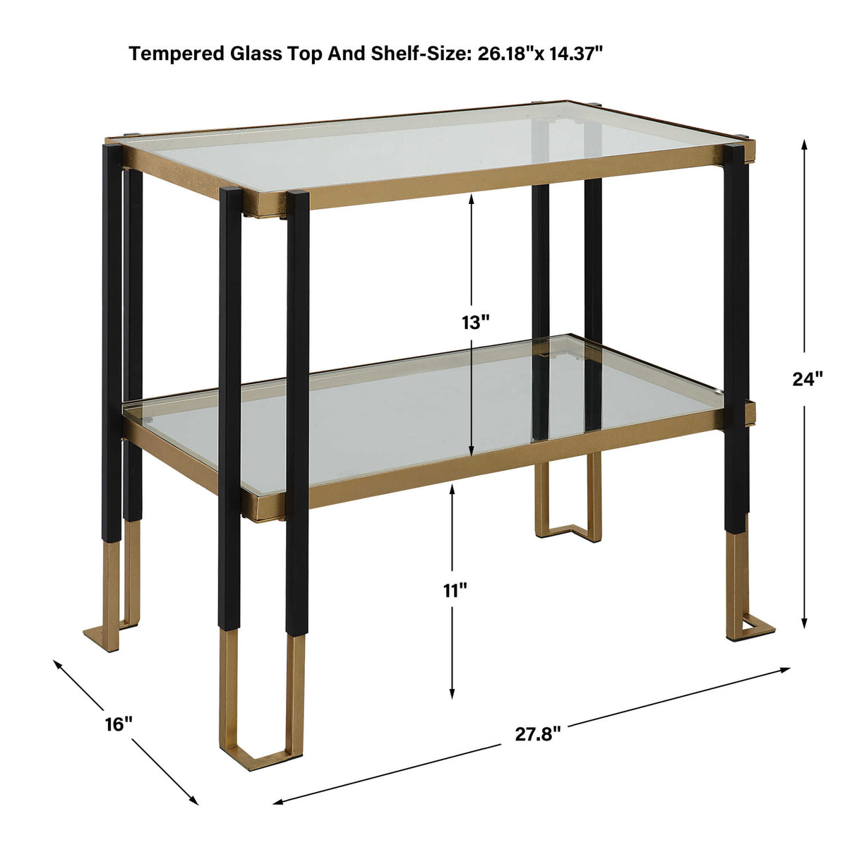 Two-Toned Iron Side Table | Oroa.com