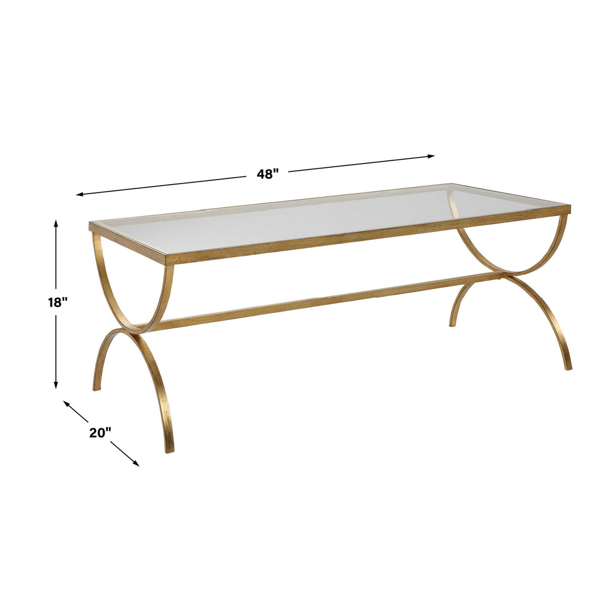 Tempered Glass Top Coffee Table | Oroa.com