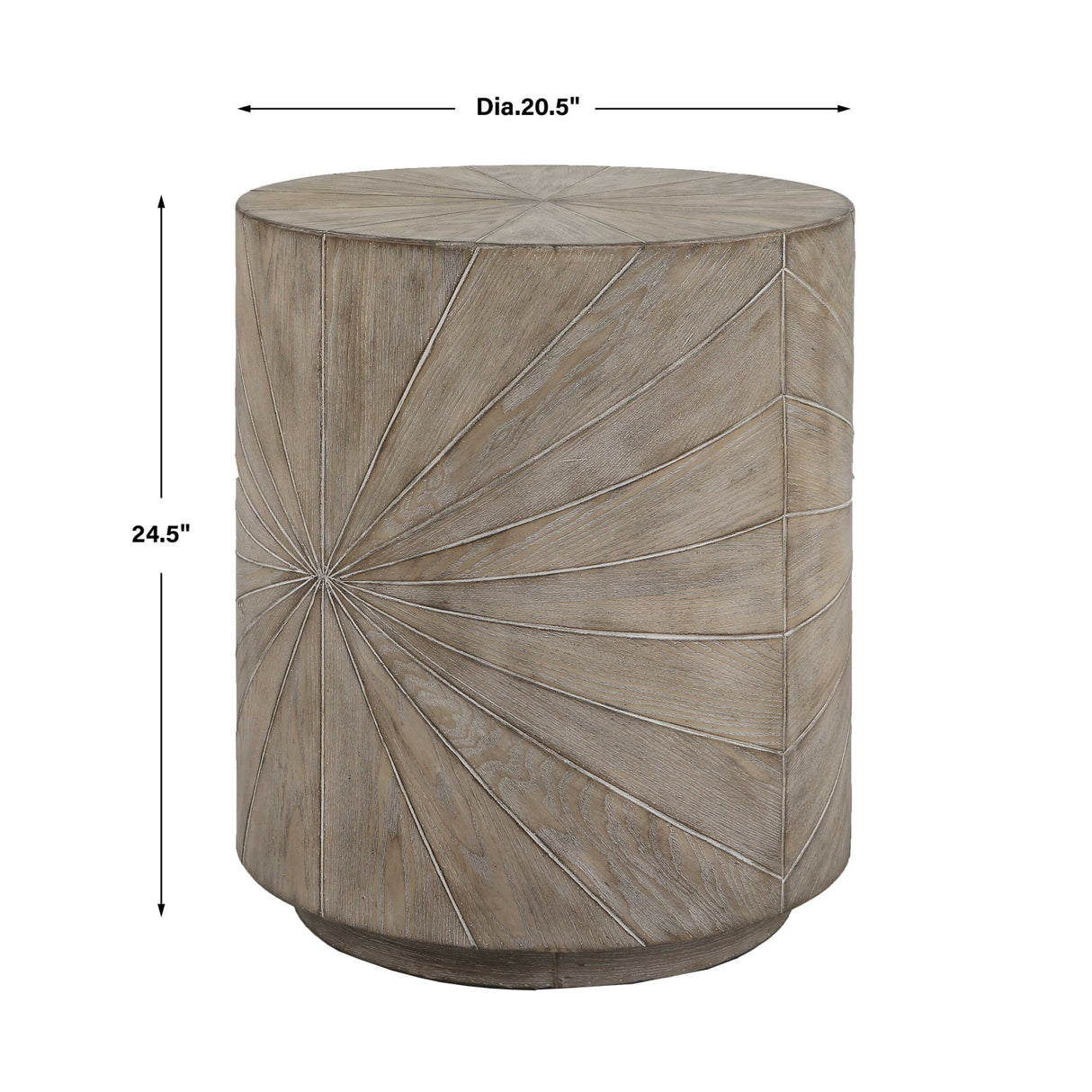 Starburst Fir Wood Side Table | Oroa.com