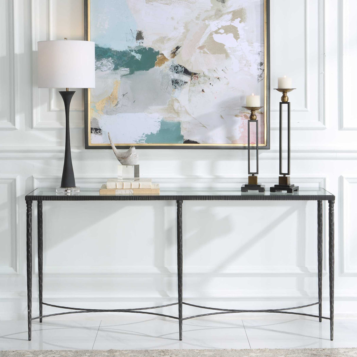 Tempered Glass Console Table | Oroa.com