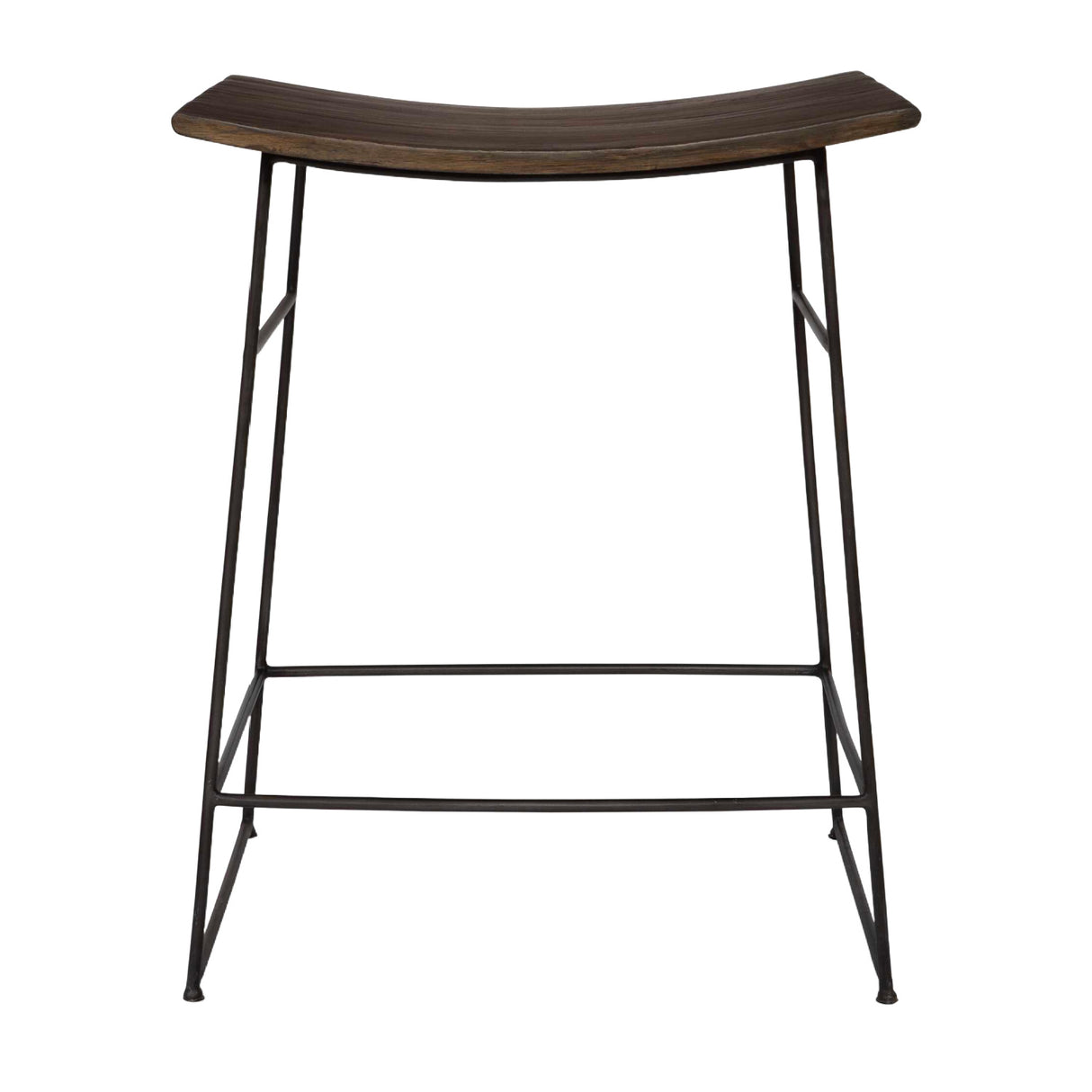 Solid Mango Scooped Counter Stool | Oroa.com