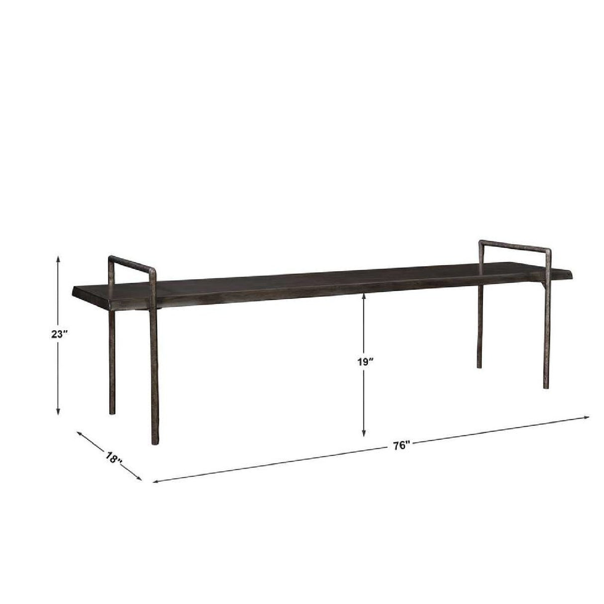 Gray Acacia Wood Bench | Oroa.com