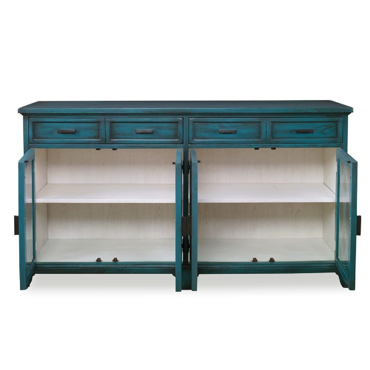 Green Wooden Cutouts Credenza | Oroa.com
