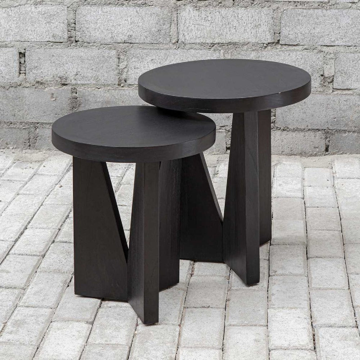 Black Mindi Nesting Tables (2) | Oroa.com