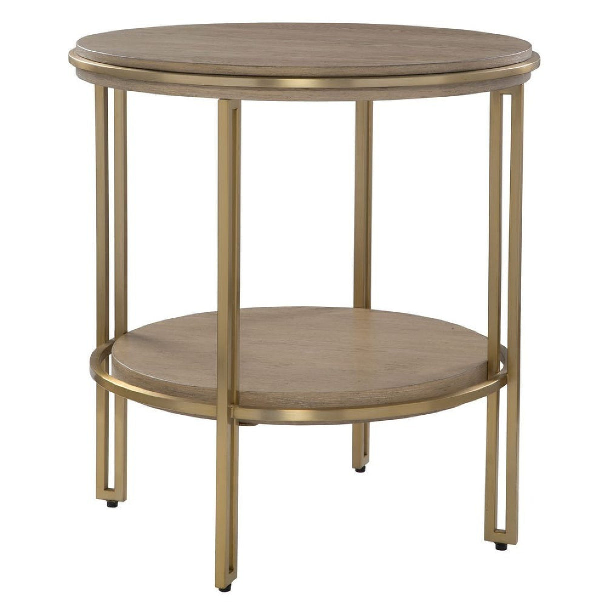 Brushed Brass Framed Side Table | Oroa.com