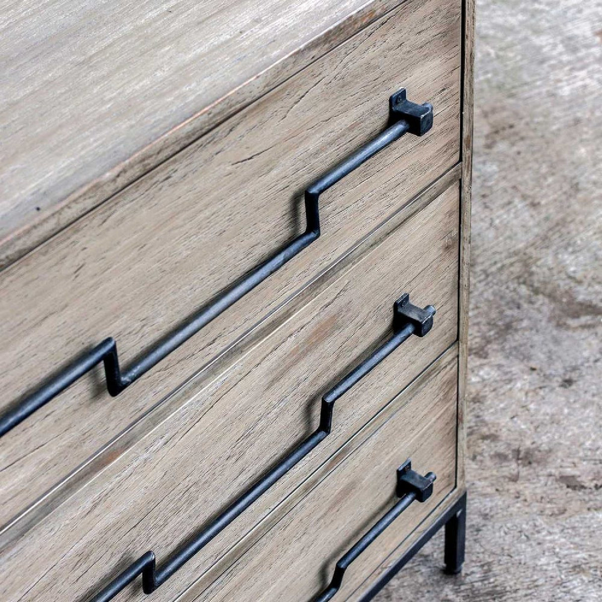 Mango Wood 3-Drawer Accent Chest | Oroa.com