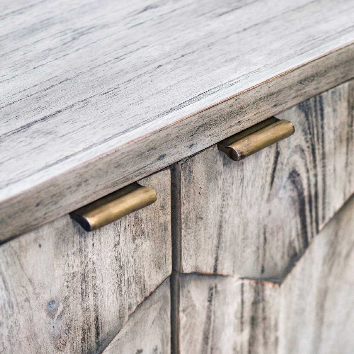 2-Door Honeycomb Mahogany Cabinet | Oroa.com