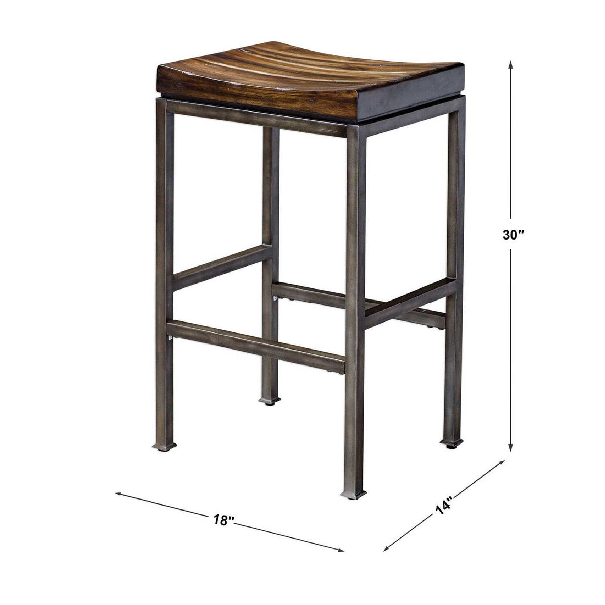 Solid Hardwood Bar Stool | Oroa.com