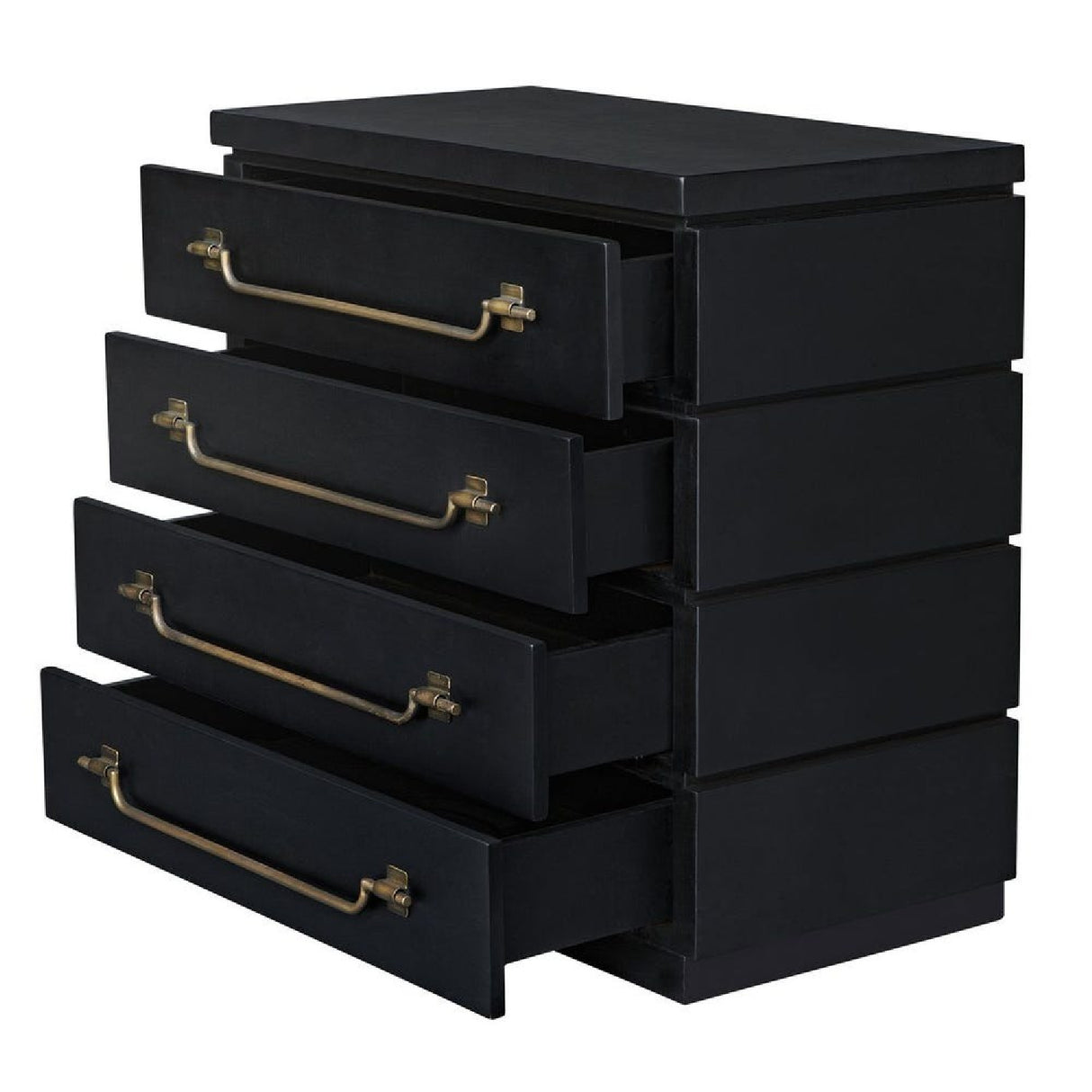 Black Mahogany 4-Drawer Accent Chest | Oroa.com