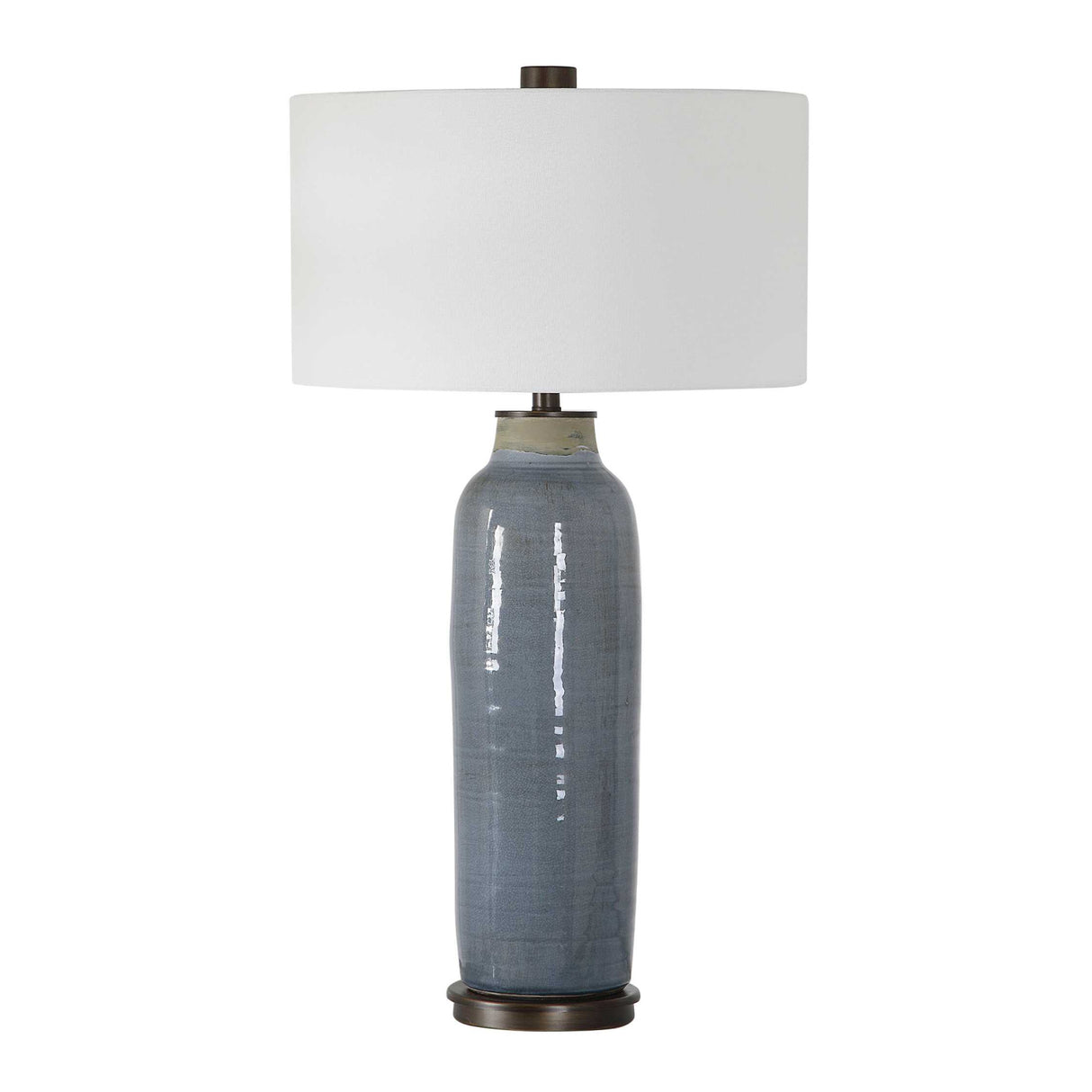 Distressed Blue Ceramic Table Lamp | Oroa.com