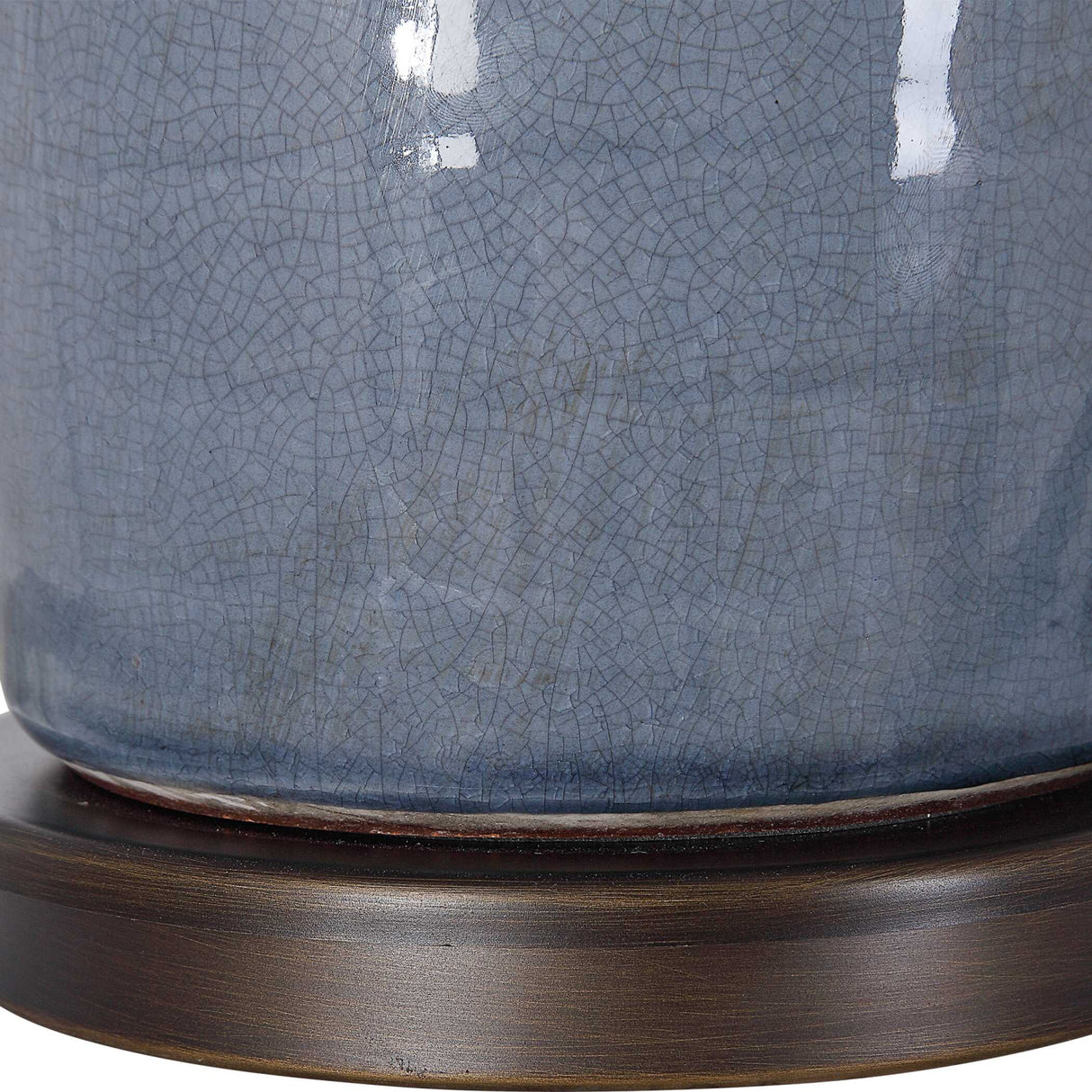 Distressed Blue Ceramic Table Lamp | Oroa.com