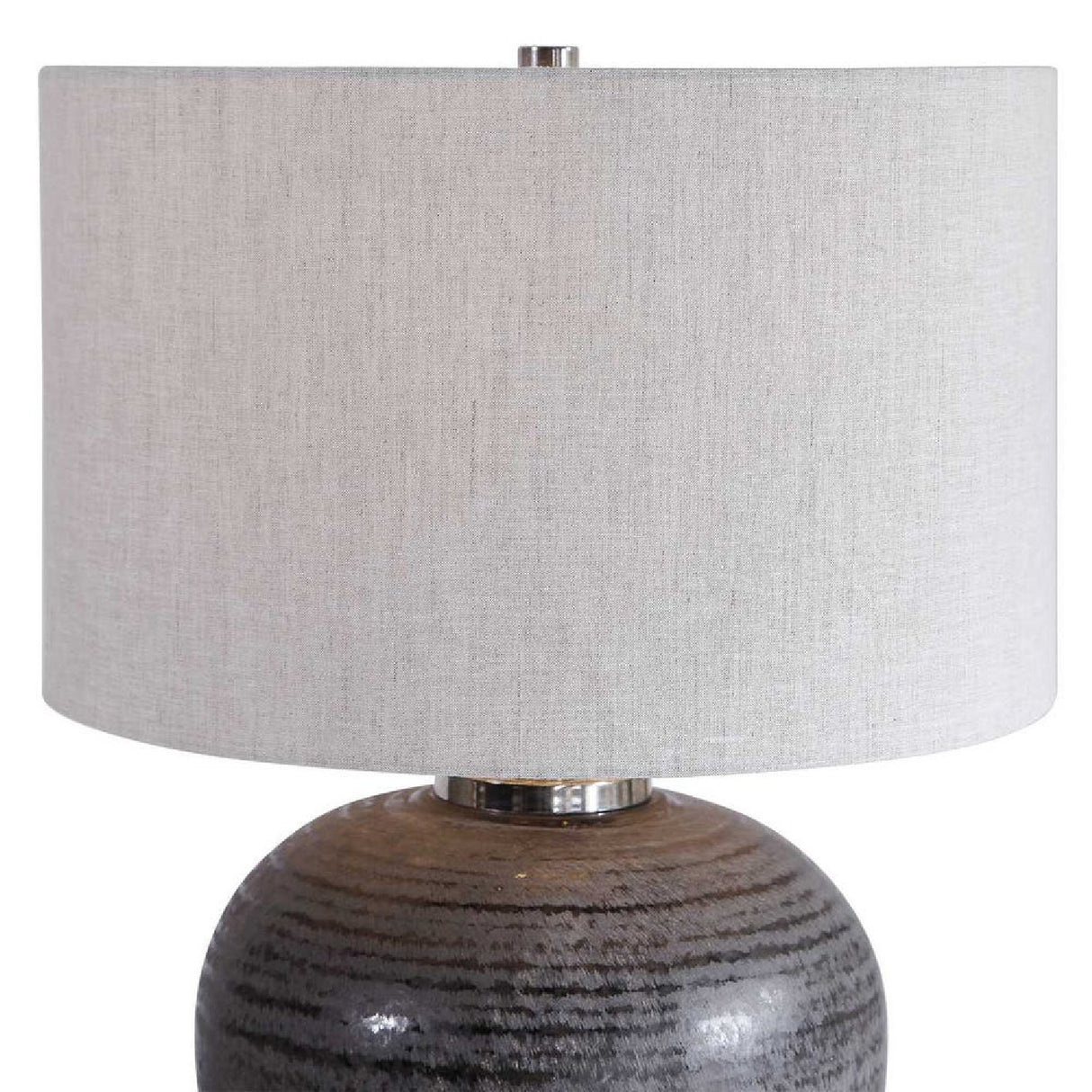 Black Etched Ceramic Table Lamp | Oroa.com